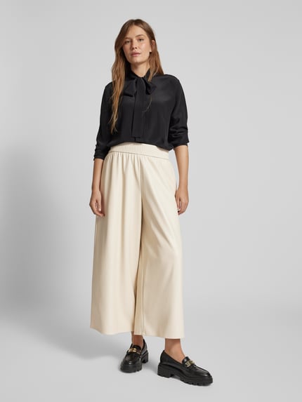 Weekend Max Mara Relaxed Fit Stoffhose mit elastischem Bund Modell 'GENNARO' Beige 1