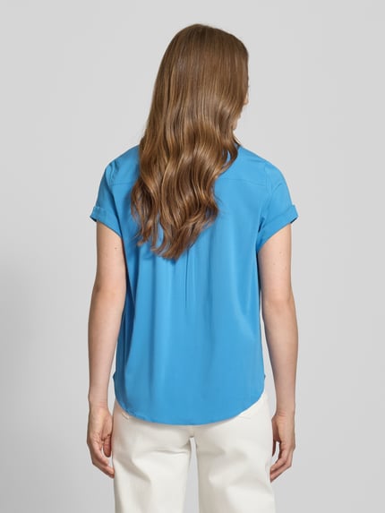 Samsøe Samsøe Regular Fit Bluse mit Knopfleiste Modell 'MAJAN' Blau 5
