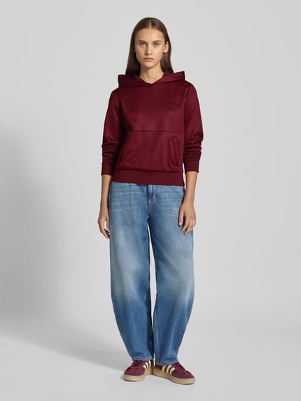 Calvin Klein Jeans Hoodie mit Kapuze Bordeaux 1