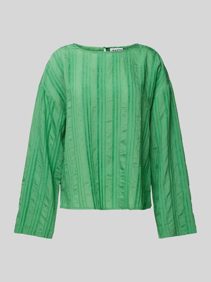 Blusenshirt aus Viskose-Mix mit Rundhalsausschnitt Shop The Look MANNEQUINE