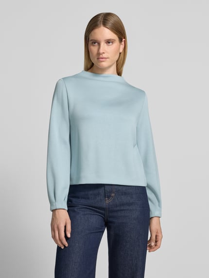 OPUS Loose fit sweatshirt van viscosemix model 'Gisinna' Lichtblauw - 4