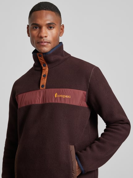 Cotopaxi Regular Fit Troyer mit kurzem Druckknopfverschluss Modell 'TECA' Mittelbraun 3
