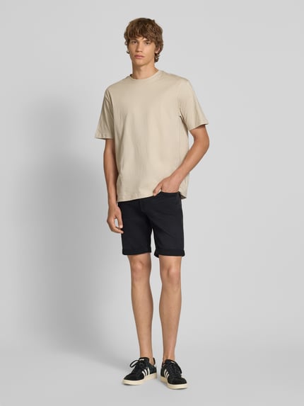 ONLY & SONS Regular Fit Jeansshorts aus Baumwoll-Mix Black 1