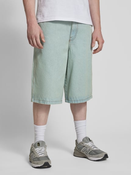 PEGADOR Bermudas mit Logo-Stitching Modell 'KOLAR' Jeansblau 4