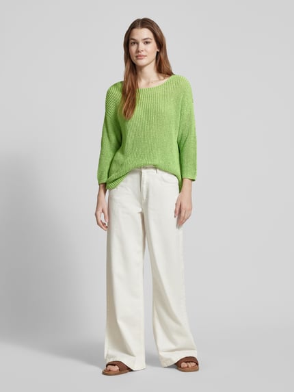 Betty Barclay Gebreide pullover met ronde hals Lichtgroen - 1