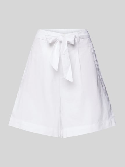 s.Oliver RED LABEL Loose Fit Shorts aus Leinen-Mix mit Viskose-Anteil Weiss 2