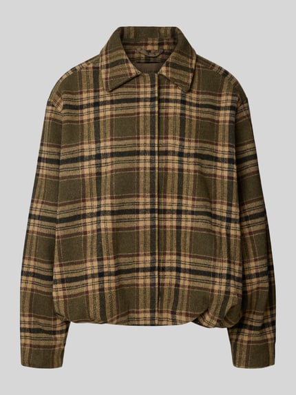 Soyaconcept Regular Fit Kurzmantel mit elastischem Saum Modell 'SC-GERLINDE 1' Dunkelgruen Melange 2
