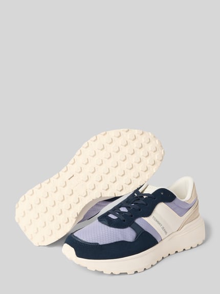 Tommy Jeans Lage sneaker met labeldetail en vetersluiting Donkerblauw - 4