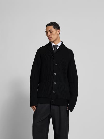 Filippa K Strickjacke mit Knopfleiste Black 4