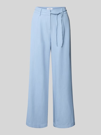 Moves Flared Stoffhose mit Kordelzug Modell 'Andriana' Hellblau 2