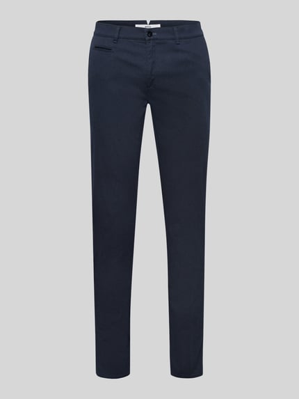 Brax Modern Fit Chino aus Baumwoll-Mix Modell 'Fabio' Marine 2