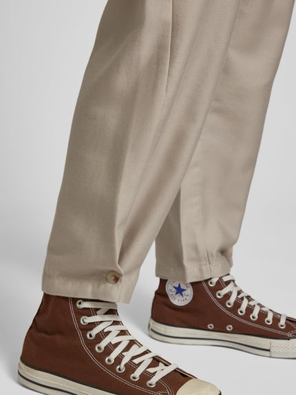 Tom Tailor Denim Cargobroek met elastische band Zand - 3