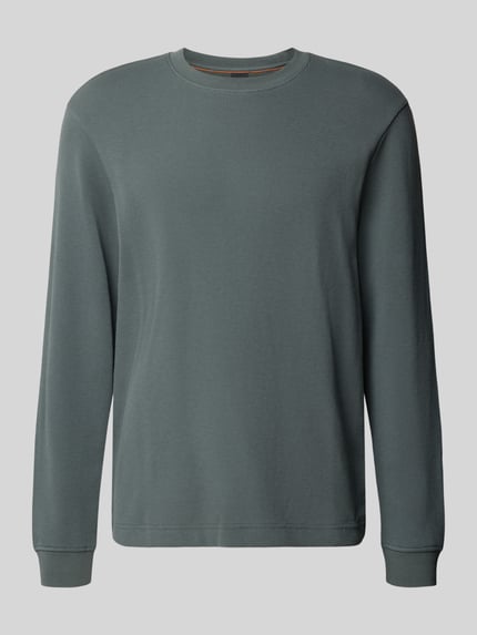 BOSS Orange Regular Fit Langarmshirt aus Baumwoll-Mix Modell 'We_Tempest' Khaki 1