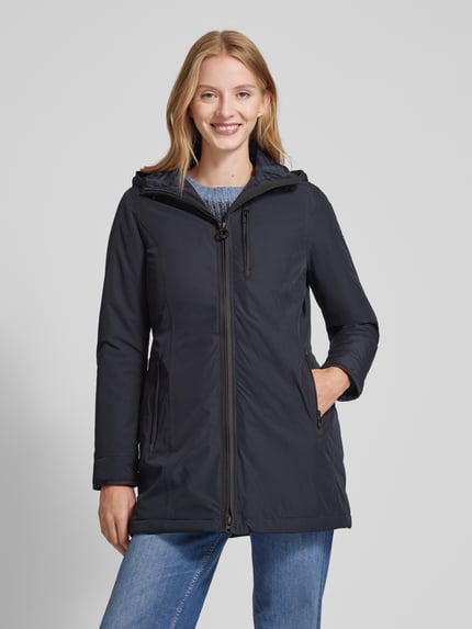 Wellensteyn Regular fit parka met ritszak, model 'WESTWIND' Marineblauw - 4