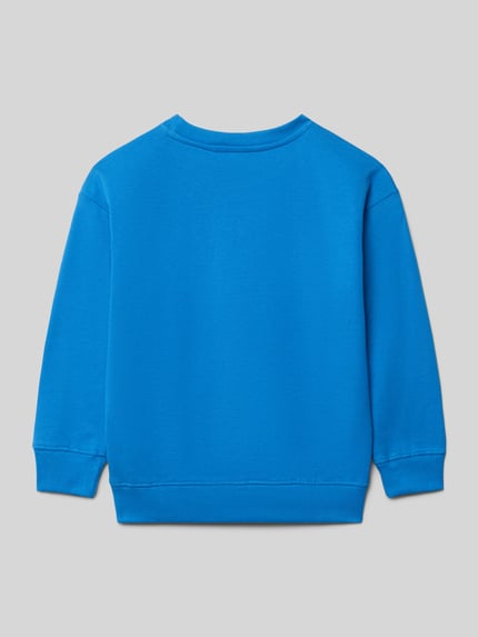 Blue Seven Bluza z prążkowanymi wykończeniami Niebieski 3