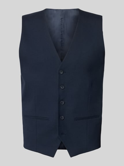Selected kamizelka garniturowa o kroju slim fit z dodatkiem wełny model 'NEIL' Niebieski 1