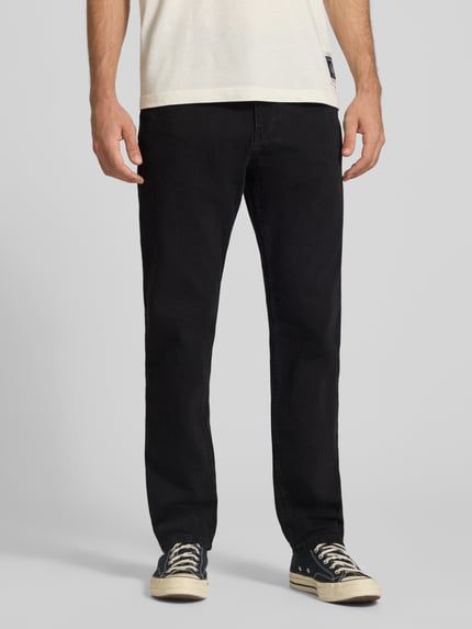 REVIEW Straight Fit Jeans mit Eingrifftaschen Black 4