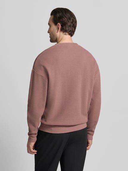 HUGO Regular Fit Sweatshirt aus reiner Baumwolle Modell 'DAFFLYN' Kirsche 5
