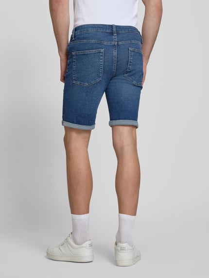 ONLY & SONS regular fit korte jeans van katoenmix model 'PLY' Donkerblauw - 5