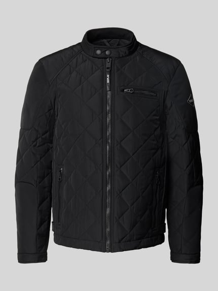 Replay Steppjacke mit Reißverschlusstaschen und Label-Detail Black 2