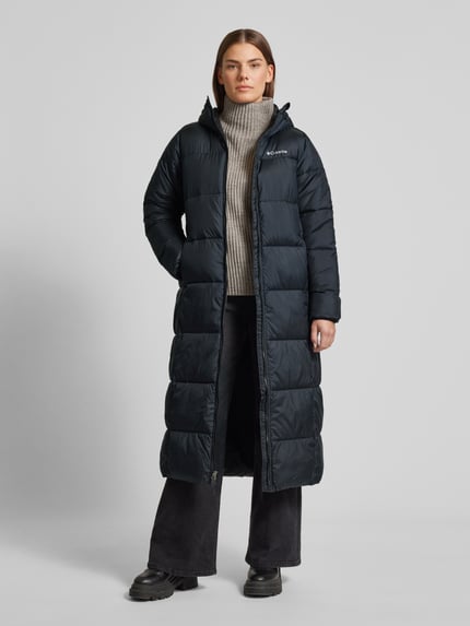 Columbia Steppmantel mit Label-Print Black 1