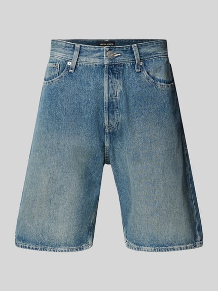 JACK & JONES Baggy Fit Jeansshorts im Used-Look Modell 'ALEX' Jeansblau 2