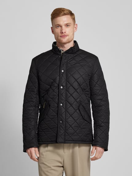 Barbour Steppjacke mit Stehkragen Black 4