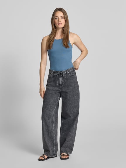 Samsøe Samsøe Tanktop met ronde hals, model 'ALEXO' Bleu - 1