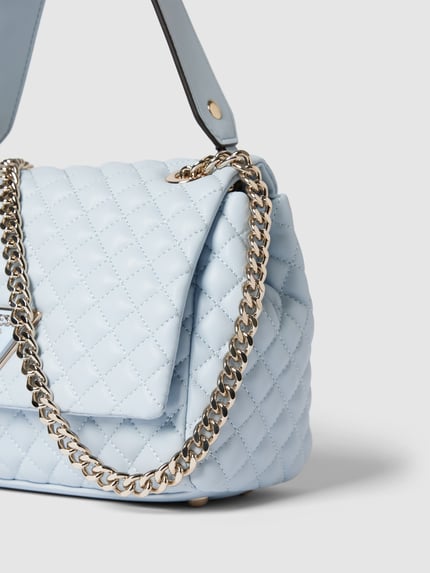 GUESS Handtas met labeldetail, model 'RIANEE' Lichtblauw - 3