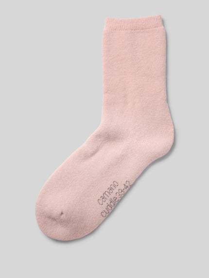 camano Skarpetki o kroju regular fit z mieszanki wełny z dodatkiem wiskozy model ‘Cosy’ Różowawy 1