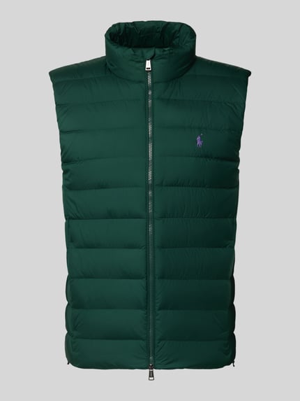 Produktfoto, regular fit bodywarmer met gestikt logo van Polo Ralph Lauren in donkergroen, Heren Weste von Polo Ralph Lauren.
