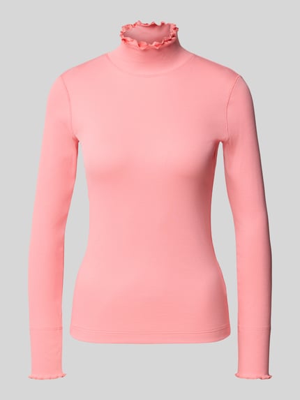 Marc Cain Langarmshirt mit Rüschenkragen Pink 2