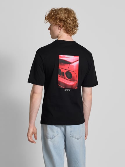 REVIEW T-Shirt mit Statement-Print Black 5