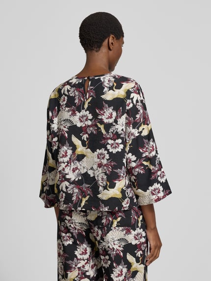 GUIDO MARIA KRETSCHMER WOMAN Blouseshirt met 3/4-mouwen, model 'Orelia' Zwart - 5
