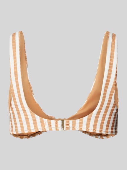 Rip Curl Bustier-Bikini-Oberteil mit Strukturmuster Hellbraun 3