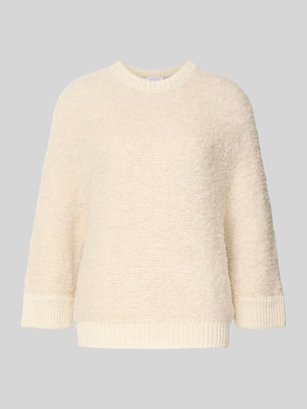 Rich & Royal Loose fit gebreide pullover met wol Zand - 2