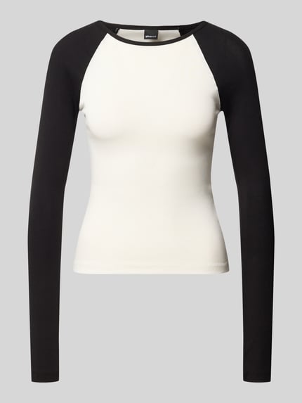 Gina Tricot Langarmshirt mit Raglanärmeln Black 1