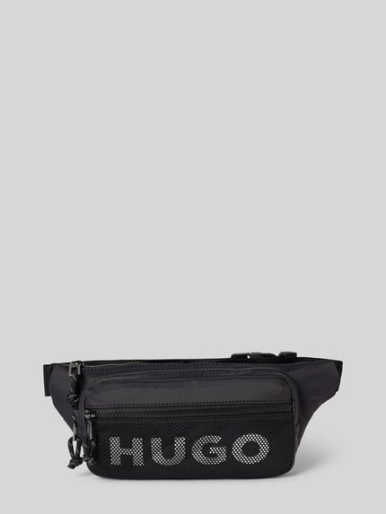 HUGO Bauchtasche mit Label-Print Modell 'Hans' Black 2