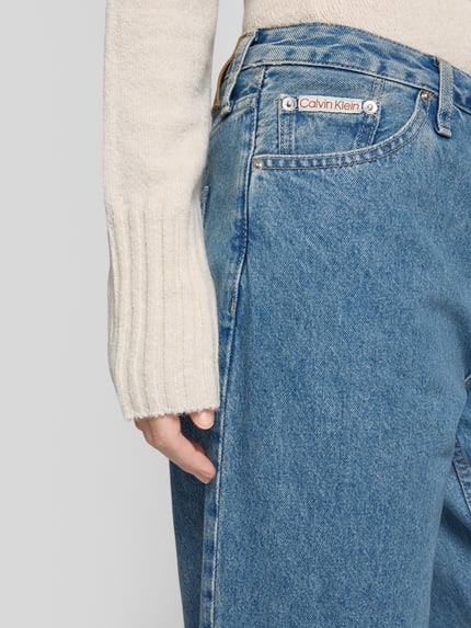 Calvin Klein Jeans Jeansy o luźnym kroju z 5 kieszeniami Jeansowy niebieski 3