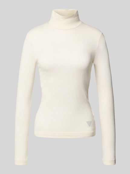 GUESS Longsleeve mit Stehkragen Modell 'ANITA' Ecru 2
