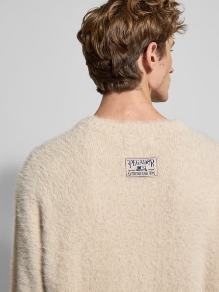 PEGADOR Strickpullover mit Rundhalsausschnitt Modell 'Vernen' Ecru 3