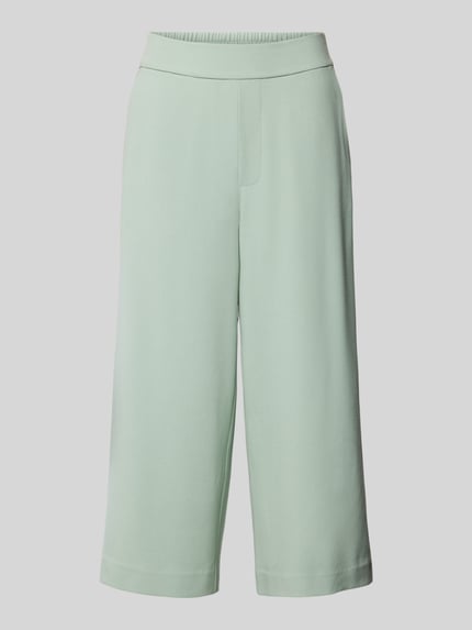mbyM Flared stoffen broek met verkorte pasvorm, model 'Thorn' Lindegroen - 2