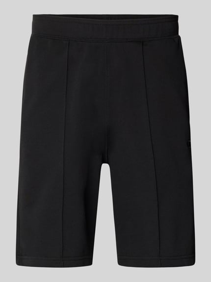Sweatshorts mit elastischem Bund und Label-Stitching Shop The Look MANNEQUINE