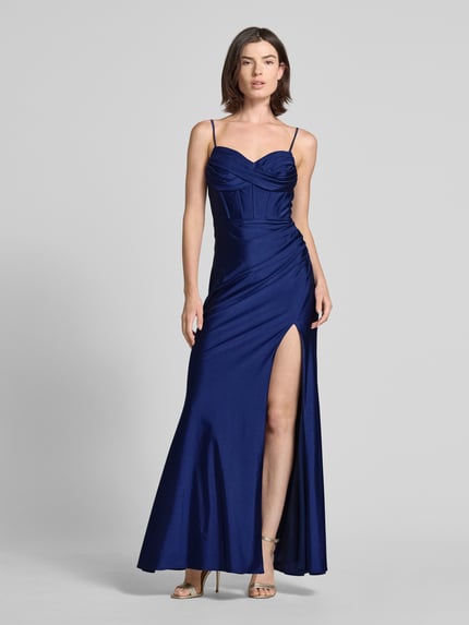 LUXUAR FASHION Abendkleid mit Herz-Ausschnitt Royal 4