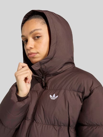 adidas Originals Regular Fit Steppjacke mit Logo-Stitching Schoko 5