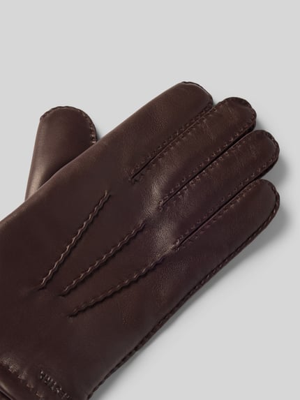 Hestra handschoenen van echt leer model 'Edward' Lichtbruin - 3