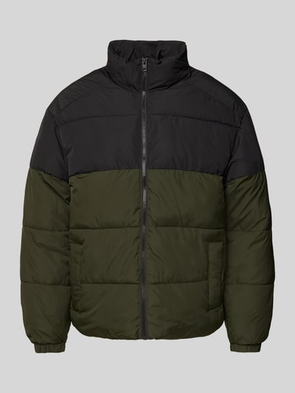 JACK & JONES Steppjacke mit Stehkragen Modell 'MAZE' Oliv 2
