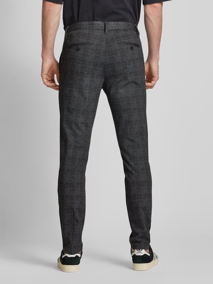 ONLY & SONS Spodnie o kroju tapered fit z dodatkiem streczu model ‘Mark’ Czarny 5