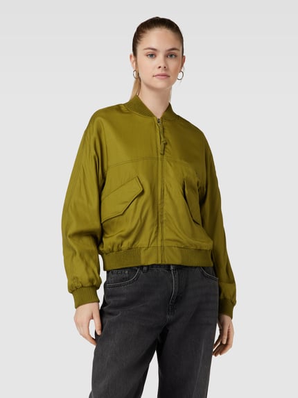 G-Star RAW Bomberjack met klepzakken, model 'Everyday' Olijfgroen - 4
