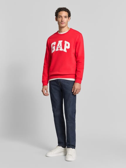 GAP Sweatshirt mit Logo Schriftzug Rot 1